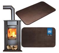 KOTARBAU® Plaque Anti Feu pour Poele a Bois 80x60 cm, Plaque sous Poele | Plaque de Protection Sol pour Poele a Bois Acier Revêtu par Poudre, Résistante à la Chaleur, Cuivre Antique