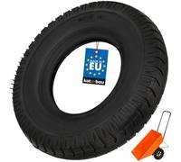 KOTARBAU® Pneu Brouette - 8 PR - Gomme - ⌀ 41 cm - Noir - Roue De Rechange - Pneu Remorque - Résistant - pour Chariot Jardin Bricolage
