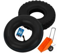 KOTARBAU® Pneu Chambre a Air Brouette - Gomme - 3.00-4 260x85 mm - Noir - Chambre à Air - Pneu Brouette - Diable - Universelle - Résistante