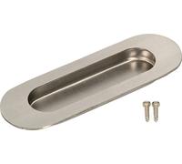 KOTARBAU® Poignée coquille en acier inox 120x40x9 mm Ovale Porte coulissante Poignée d'encastrement Ovale Poignée de porte coulissante encastrée Poignée coquille de porte coulissante Poignée coquille