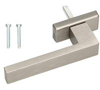 KOTARBAU® Poignée de fenêtre en aluminium - Poignée de porte de balcon - Pour fenêtres et portes de balcon - Aspect acier inoxydable brossé - Argent