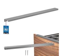 KOTARBAU® Poignée de meuble 436 mm - En zinc - Argenté mat | Poignées d'armoires de cuisine, espacement des trous 416 mm, poignées de tiroir, poignées d'armoire, poignées modernes pour