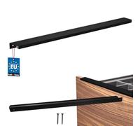KOTARBAU® Poignée de meuble 436 mm - En zinc - Noir | Poignées d'armoires de cuisine, espacement des trous 416 mm, poignées de tiroir, poignées d'armoire, poignées modernes pour