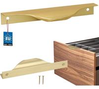 KOTARBAU® Poignée de meuble Poignées de meuble 128 / 148 mm ZnAl Poignées de cuisine Or Poignées de meuble Poignée de porte Profilé Poignées de porte Cuisine Poignées de tiroir Poignées pour armoires