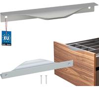 KOTARBAU® Poignée de meuble Poignées de meuble 160 / 180 mm ZnAl Poignées de cuisine Argent Poignées de meuble Poignée de porte Profilé Poignées de porte Cuisine Poignées de tiroir Poignées pour armoi