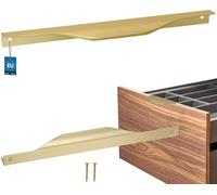 KOTARBAU® Poignée de meuble Poignées de meuble 256 / 276 mm ZnAl Poignées de cuisine Or Poignées de meuble Poignée de porte Profilé Poignées de porte Cuisine Poignées de tiroir Poignées pour armoires