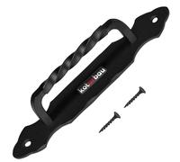 KOTARBAU® Poignée de Porte 190 mm Tirant de Porte en Fer Forgé Poudré Noir pour Portails et Meubles