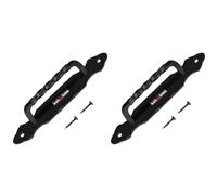 KOTARBAU® Poignée de Porte 190 mm Tirant de Porte en Fer Forgé Poudré Noir pour Portails et Meubles (Lot de 2)