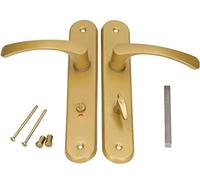 KOTARBAU® Poignée de Porte 72 mm Gauche Droite WC Porte de Chambre Plaque Longue Aluminium