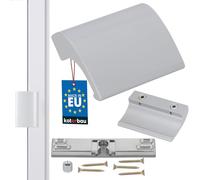 KOTARBAU Poignée de porte de balcon en aluminium argenté - Griffe de porte de balcon - Griffe de porte de terrasse - Griffe de fermeture de porte de fumeur - Griffe universel de tirage