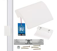 KOTARBAU Poignée de porte de balcon - En aluminium - Blanc - Poignée de porte de balcon - Sécurité fumeur - Poignée universelle