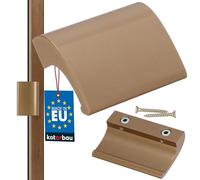 KOTARBAU Poignée de Porte de Balcon en Aluminium Bronze Anodisé - Luxueuse pour Terrasse, Sûre pour Fumeurs, Fermeture Universelle