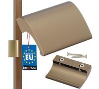 KOTARBAU Poignée de porte de balcon en aluminium doré, poignée de porte de terrasse, verrou à clapet universel de LUXE, sans danger pour les fumeurs