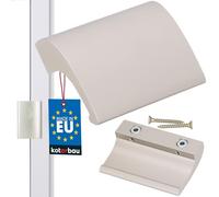 KOTARBAU Poignée de Porte de Balcon et Terrasse - Aspect Acier Inoxydable et Fumeur - Fermeture Sûre - Universelle en Aluminium