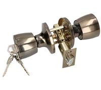 KOTARBAU Poignée de Porte en Métal avec Verrou à Encastrer, Bronze, Forme Ovale, Résistant à la Rouille, 3 Clés, Cylindre, Vis de Montage, Portes de Maison/Bureau, Zones de Haute Sécurité