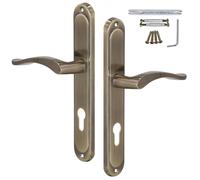KOTARBAU® Poignée de porte intérieure PZ - 72 mm - Poignée de porte patine longue - Poignée de porte de chambre - Poignée de porte pour portes intérieures - Poignée de porte avec insert cylindrique