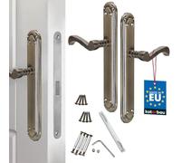 KOTARBAU Poignée de porte - Plaque aveugle - 26 cm - Poignée de porte patine - Poignée de porte longue - Garniture de porte intérieure et extérieure