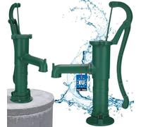 KOTARBAU® Pompe à bras - Pompe de jardin - Pompe à bras manuel - Vert - Pompe à eau - Pompe de fontaine - Pompe manuelle en fonte - Vintage