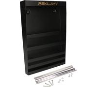 KOTARBAU® Porte-brochures mural pour matériel publicitaire 340 mm x 240 mm x 30 mm avec baguette de montage Tôle galvanisée noire mate