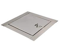 KOTARBAU® Porte de cheminée 14 x 14 cm en acier inoxydable - Trappe de révision - Porte de révision - Porte de maintenance - Trappe de nettoyage - Ouverture de maintenance - Porte de révision