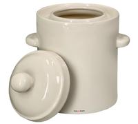 KOTARBAU® Pot de fermentation de choucroute Pot de choucroute Pot en argile 2,5 L avec couvercle Pot en grès