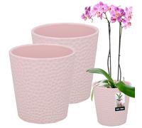KOTARBAU® Pot De Fleur Rond En Céramique Rose ⌀ 12 cm | Cache Pot Céramique | Pot Céramique Plante | Pot De Fleur Céramique | Pot De Fleur En Céramique | Pot De Fleur Céramique | Pot Pour Orchidées