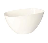 KOTARBAU Pot de Fleurs 200x130 mm Bol Elliptique pour Fleurs et Plantes, Blanc