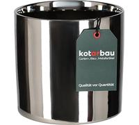 KOTARBAU® Pot de fleurs brillant ⌀ 160 mm Cylindrique Pot de fleurs en céramique déco Cache-pot argent Pot de plantes Pot de fleurs pour plantes d'intérieur Pot de jardin