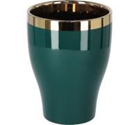 KOTARBAU® Pot de fleurs céramique Cache-pot 123 mm Vert-Or Haut