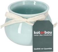 KOTARBAU® Pot de fleurs céramique Cache-pot Rond Vert Menthe ⌀ 14 cm