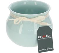 KOTARBAU® Pot de fleurs céramique Rond Vert Menthe Cache-pot ⌀ 17 cm