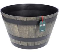 KOTARBAU® Pot de Fleurs décoratif Bol Gris Imitation Bois Ø 51 cm