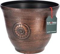 KOTARBAU® Pot de Fleurs Effet métal Design opalescent cuivre 25 x 30 cm