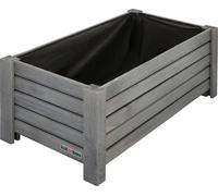 KOTARBAU® Pot de fleurs en bois 60x33x25cm Pot de fleurs en bois de pin anthracite