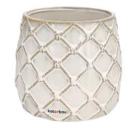 KOTARBAU® Pot de fleurs en céramique Ø 145 mm Clair avec motif ananas