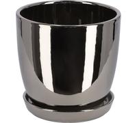 KOTARBAU®Pot de fleurs en céramique Cache-pot pour fleurs plantes ⌀ 15 cm avec égouttoir