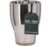 KOTARBAU Pot de Fleurs en céramique pour orchidées Argenté Brillant 13 cm