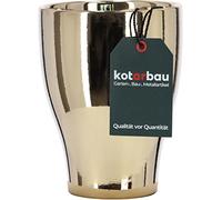 KOTARBAU® Pot de Fleurs en céramique pour orchidées Doré Ø 13 cm