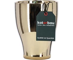 KOTARBAU® Pot de Fleurs en céramique pour orchidées Doré Ø 13 cm