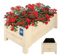 KOTARBAU® Pot de Fleurs Jardinière Bois Extérieur de 79 x 39 cm Blanc |Boîte de Jardin pour l'Extérieur |Bac Bois à Fleurs |Jardinière Bois Extérieur |Support pour Plantes de Balcon |Jardinière Bois
