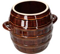 KOTARBAU® Pot de jardin en céramique Grès Pot de cornichons Pot de choucroute Pot en terre cuite 2,5L