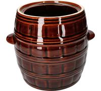 KOTARBAU® Pot en céramique 5 L Pot en faïence Pot à choucroute pour faire mariner les aliments
