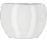 KOTARBAU® Pot en céramique pour fleurs et plantes (diamètre 100 mm, blanc)