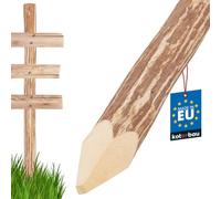 KOTARBAU Poteau pour clôture à piquets, 90 x 8 cm, bois de noisetier, poteaux ronds de clôture, lattes en bois, piquet naturel sans imprégnation