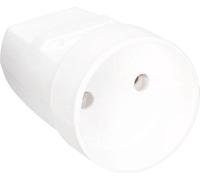 KOTARBAU® Prise mobile individuelle sans mise à la terre Blanc Solution pratique et polyvalente lorsque vous avez besoin d'urgence de courant pour un appareil électrique