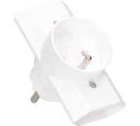 KOTARBAU® Prise multiple blanche Fiche triple avec mise à la terre Deux prises plates une prise ronde