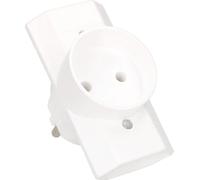 KOTARBAU® Prise multiple blanche Triple prise Mise à la terre Deux plates et une ronde