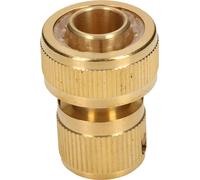 KOTARBAU® Raccord rapide 3/4" avec arrêt d'eau pour tuyau d'arrosage en laiton