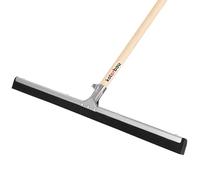 KOTARBAU Raclette à eau 55 cm avec manche en bois de 150 cm - Raclette de sol en caoutchouc mousse - Raclette à eau avec double lèvre pour nettoyage des sols - Mousse d'eau