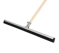 KOTARBAU® Raclette Sol - Acier - 55 cm - avec Manche en Bois 150 cm - Balai Raclette Sol Caoutchouc - Balai Mousse - Intérieur Extérieur -idéal pour Garage - Douche - Salle De Bain - Terrasse